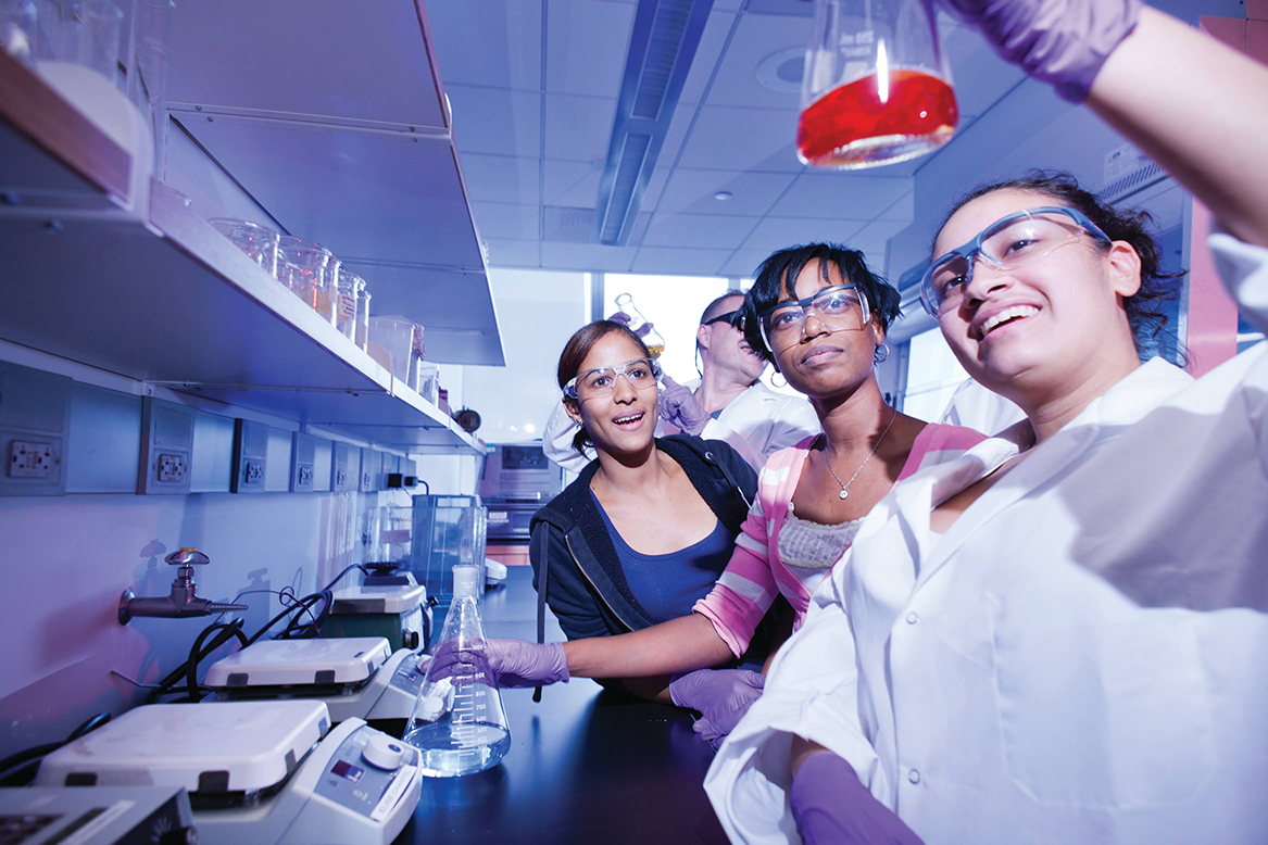 Students in a lab