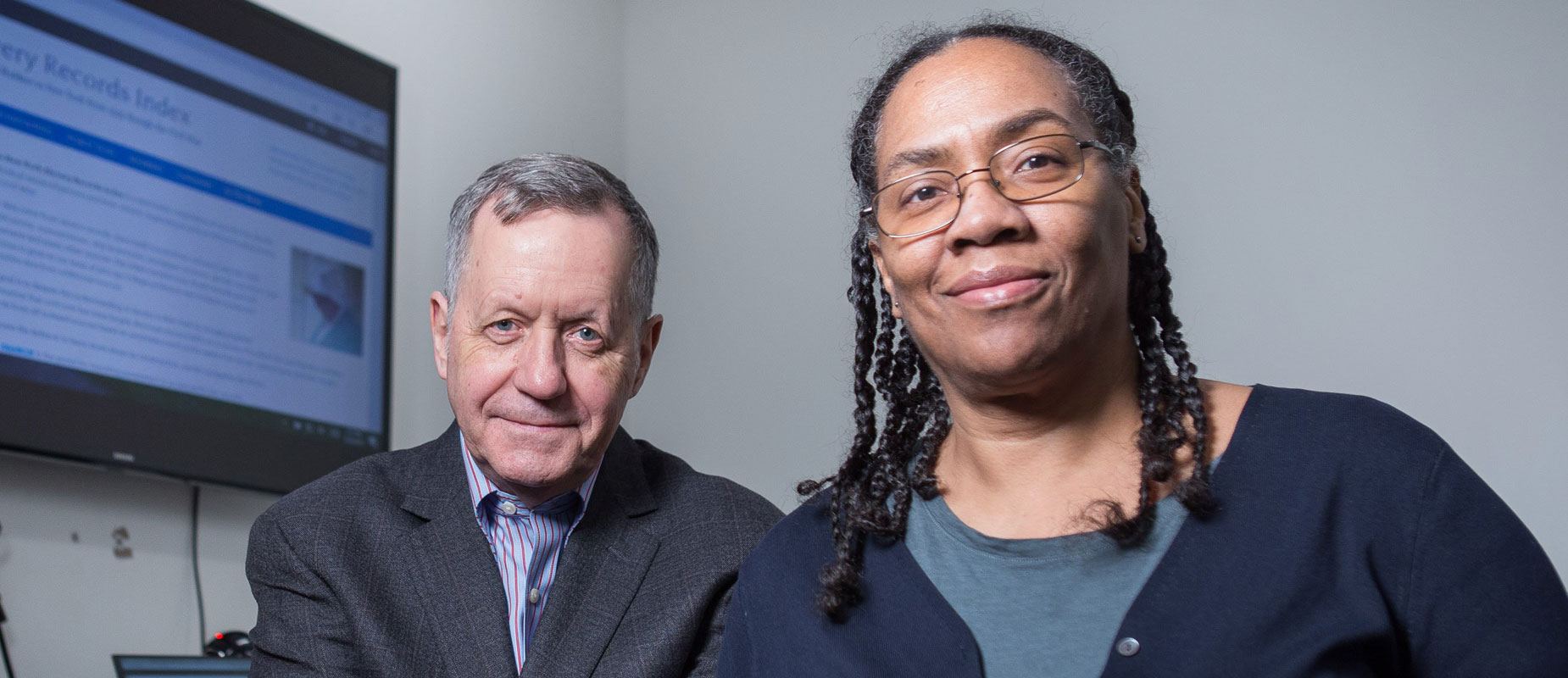 left to right: Ned Benton and Judy Lynne-Peters