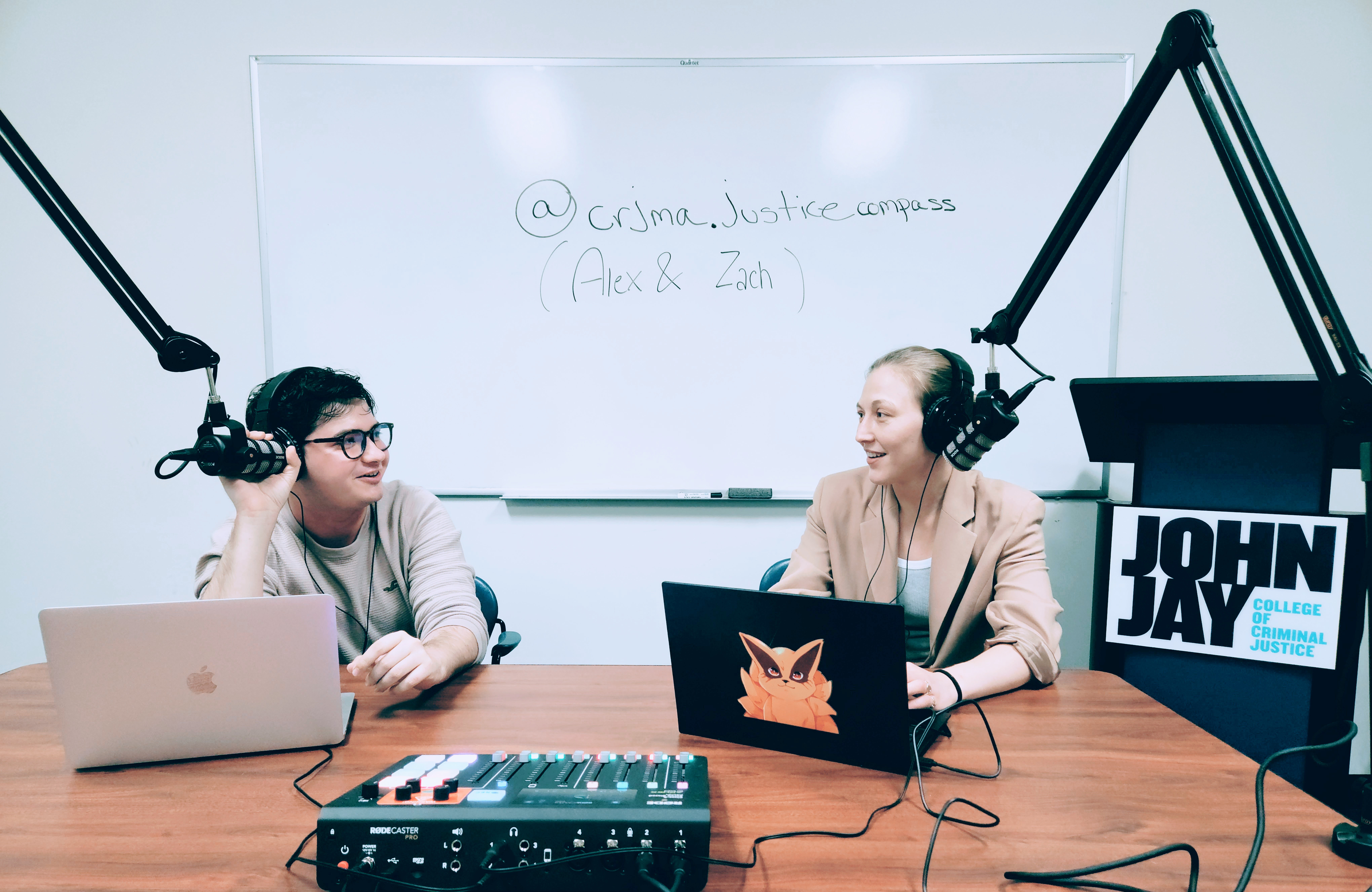 CRJ MA Student Led Podcast Image