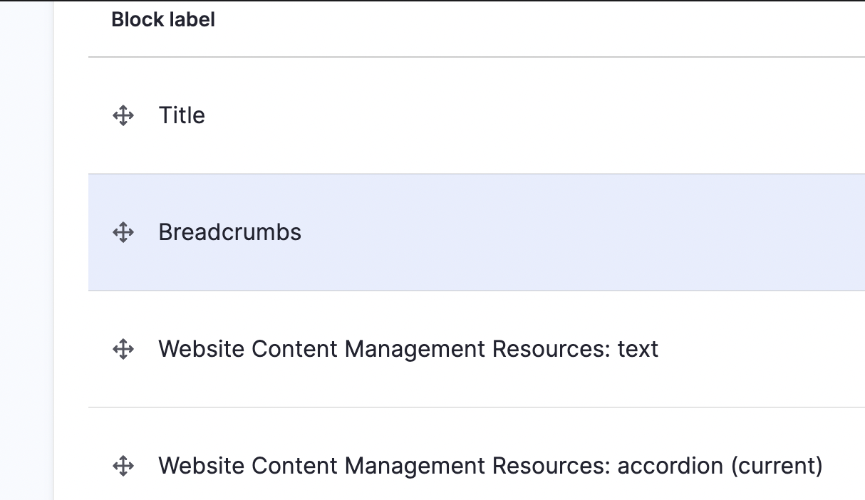 Image demonstrating how to move a content block