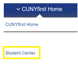 Student Center Dropdown Image