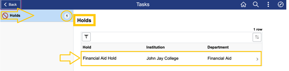 Inside CUNYfirst Holds