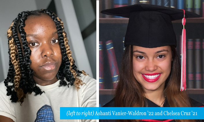 Ashanti Vanier-Waldron and Chelsea Cruz 