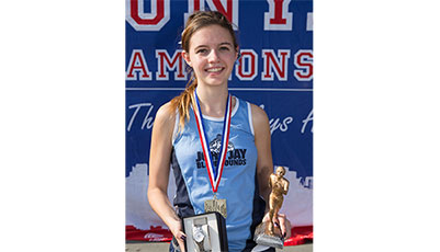 Kaitlin Hicks, captain of the John Jay women’s cross-country team