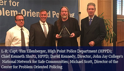 High Point Police Department Receives 2016 Herman Goldstein Award for Excellence in Problem-Oriented Policing