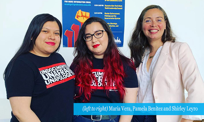 Maria Vera, Pamela Benitez and Shirley Leyro 