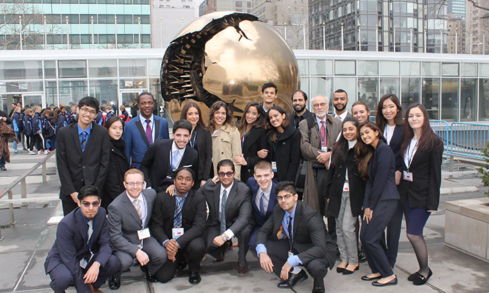 John Jay Students at the 2018 national Model U.N. Conference