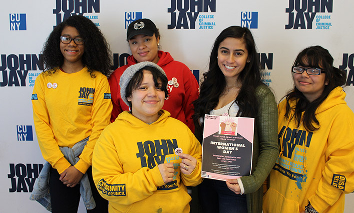 John Jay students Celebrates Womxn’s Herstory Month