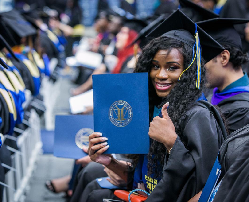 Woman Student at Commencement