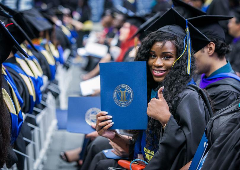 Student at Commencement