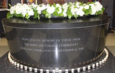 September 11 Memorial Sculpture at John Jay College