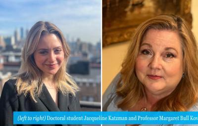 (left to right) Doctoral student Jacqueline Katzman and Professor Margaret Bull Kovera