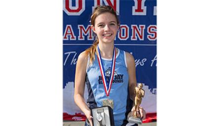 Kaitlin Hicks, captain of the John Jay women’s cross-country team