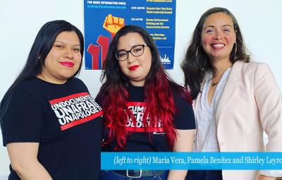 Maria Vera, Pamela Benitez and Shirley Leyro 